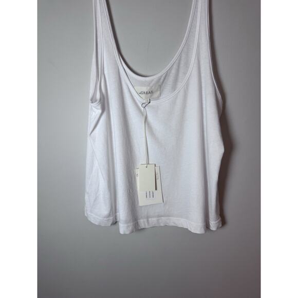 The Great Scoop Neck Tank True White Size 1 NWT - Picture 4 of 8